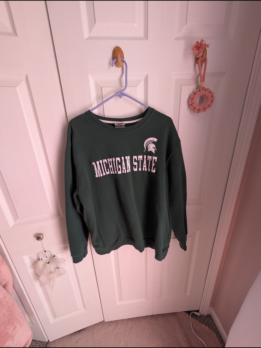 Stadium Athletics Michigan State Dark Green Crewneck Sweatshirt